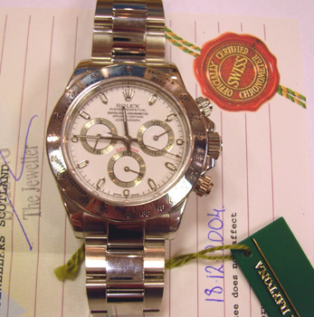 Steel Daytona, box & papers from Xmas 2004
