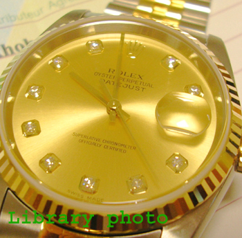 1996/7 bicolour Datejust model 16233 with the later, original champagne / diamon