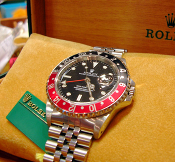 1999 GMT-Master II, box & papers, Jubilee bracelet, serviced May'05