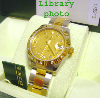 Barely worn bicolour mid-size Datejust model 178313 with the new MOP gold-dust &