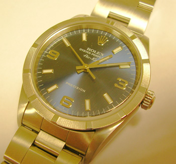 Steel Air-King, lovely blue dial