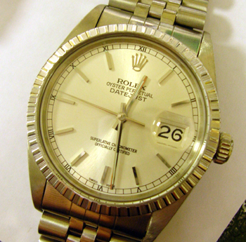 Steel Datejust with lovely modern silver dial. Had a full service and new glass 