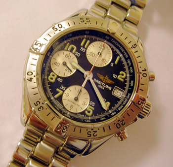 Gent's steel <b>Breitling Chrono Colt</b> automatic bracelet watch, model A13035