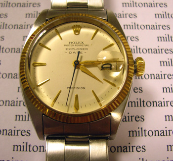 <b>Extremely rare</b> Explorer Date -- and in bicolour gold! This model was avai