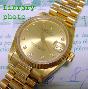 18ct yellow gold mid-size Datejust model 68278 with President bracelet and <b>ch