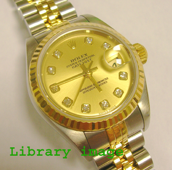 Approx 2003 bicolour Datejust model 79173 on Jubilee bracelet with <b>champagne 