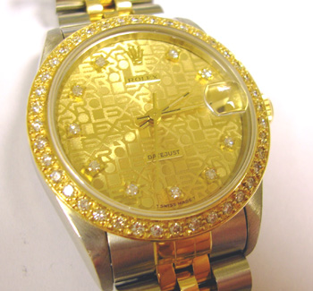 Bicolour Datejust model 68273 from approx 1996 / 1997 on Jubilee 63113 bracelet 