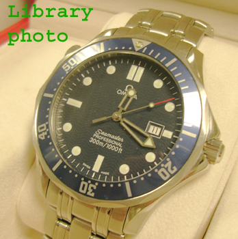 Full-size <b>Omega Seamaster</b> quartz bracelet watch, model 2541.80.00 with bl