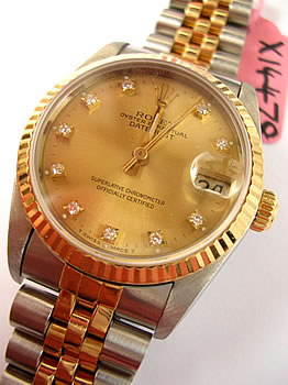 Bi-colour, dia. dial, serviced ’04