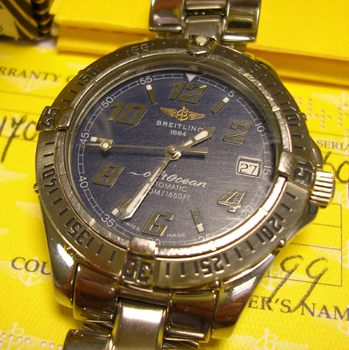 Gent's steel <b>Breitling</b> ColtOcean automatic from 1999 with original boxes 