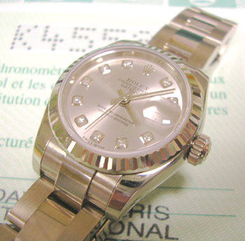 Latest model 18ct <b>WHITE GOLD</b> Datejust 179179 with <b>silver / DIAMOND dia