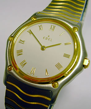 UNWORN <b>Ebel</b> Sports Classic midi, in grey Ebel pouch, this model was £1,30