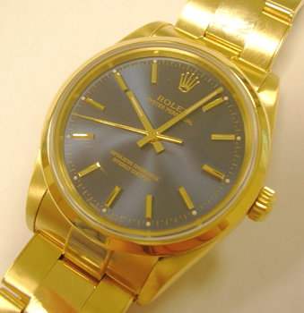 Stunning 18ct yellow gold Oyster Perpetual non-date, model 14208 with the later 