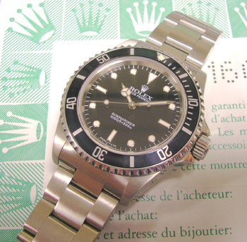 1998 steel Submariner, box & papers. <b>NEW equivalent is now £2,260!</b>