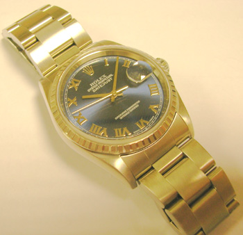Approx 2001 Datejust with BLUE dial