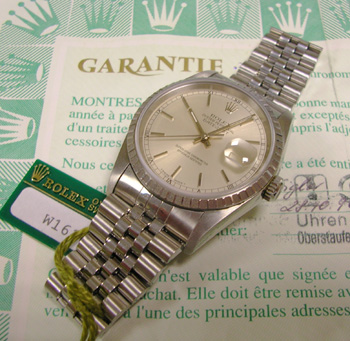 Steel Datejust, silver dial, original 1996 papers, beautiful