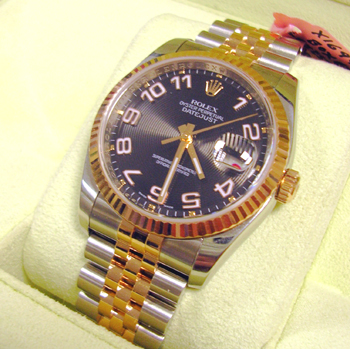 LATEST MODEL (ref.116231) steel & <b>rose gold</b> Datejust in original Rolex bo