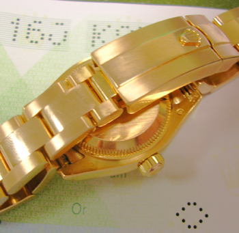 Superb 2005 lady's ROSE GOLD Datejust, latest model ( 179175 ) with Oyster brace